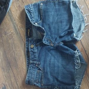 Express cut off denim shorts